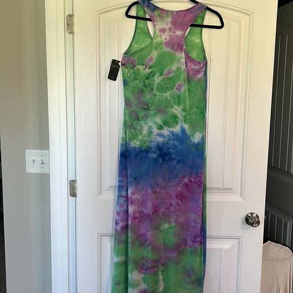 Just Love Tye Die Spandex Maxi Dress Medium - Picture 5 of 8
